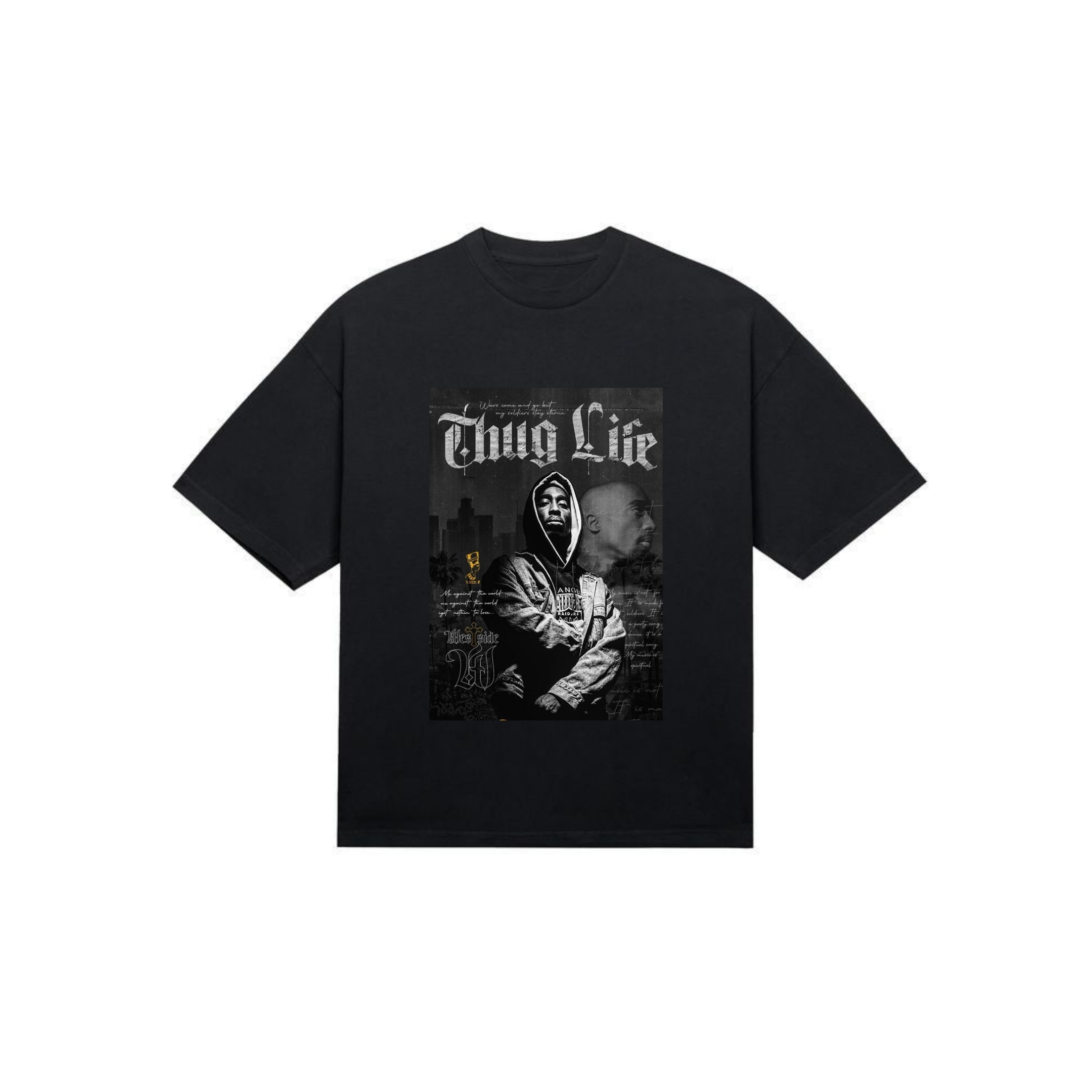 2Pac Shakur Thug Life Over-Sized Tee