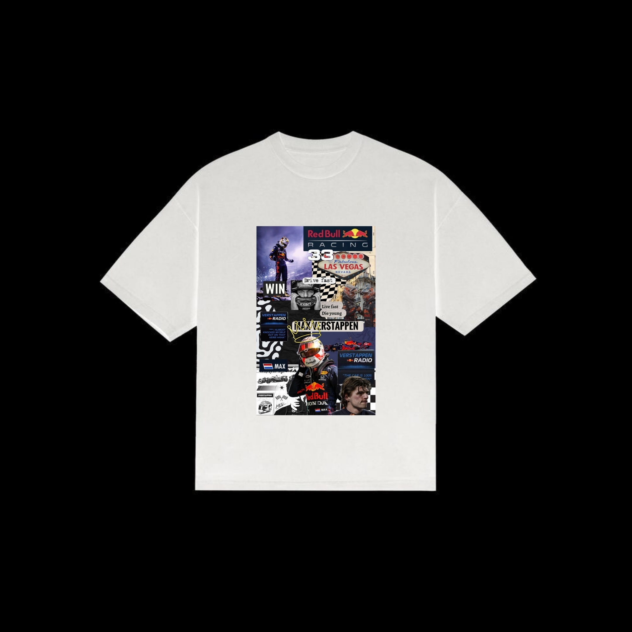 Max Verstappen Red-Bull Over-Sized Tee - Image 2